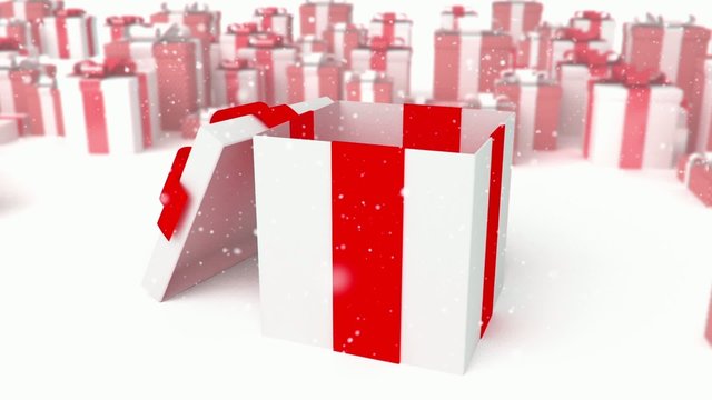 present on a presents background