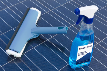 Solarzellen und Reinigungsmittel - deutsch
