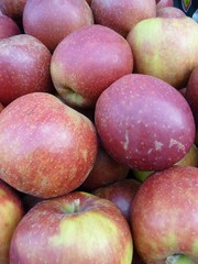 Fresh apples at the gtreengrocer