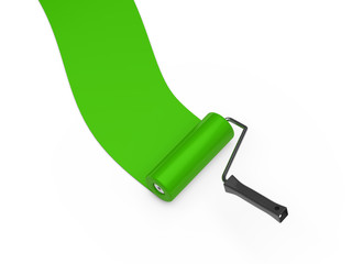 paint roller green