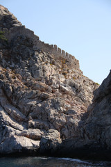 Fototapeta na wymiar Rock and sea in Turkey