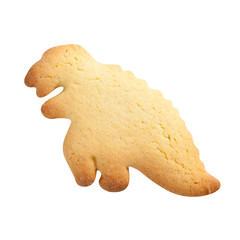 Homemade Biscuit. Dinosaur shape.