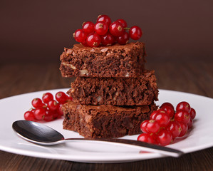 brownies and red currant