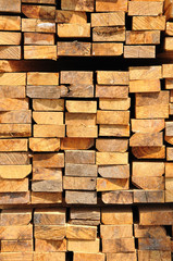 Wood piling up