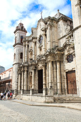 Fototapeta na wymiar Havana Katedra w Starej Hawanie