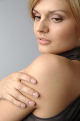 Naklejka premium Portrait of a young and beautiful girl