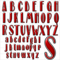 abc alphabet font background stage design