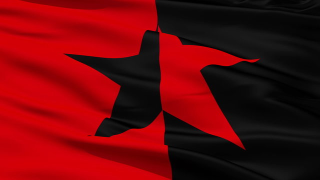 Red and Black Star Flag