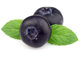 Blueberry with mint
