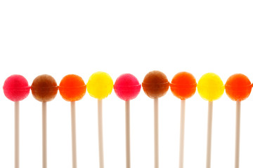 lollipops isolated on white background