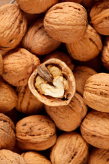 walnuts on the table