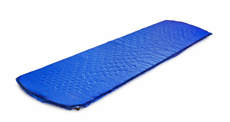 Blue light self-inflating travel sleeping mat