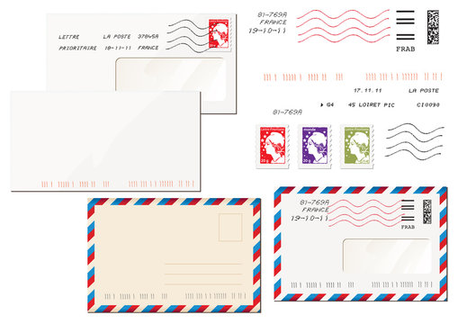 enveloppes et timbres français