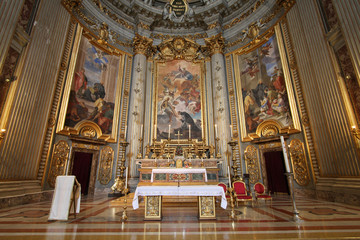 Fototapeta na wymiar Rome - church of Ignazio Loyola