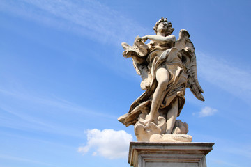 Fototapeta na wymiar Angel statue in Rome, Italy