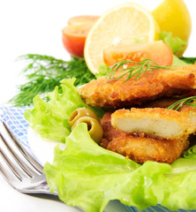 Schnitzel with vegetables