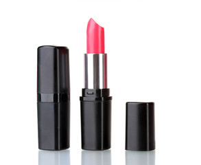 Obraz premium Red lipstick isolated on white background