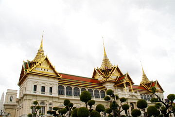 Naklejka premium Detail of Grand Palace in Bangkok, Thailand
