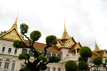 Fototapeta premium Detail of Grand Palace in Bangkok, Thailand