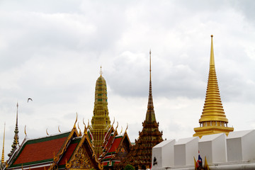Fototapeta premium Wat phra kaew, Grand palace, Bangkok, Thailand