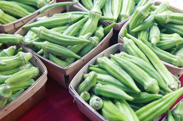 baskets of okra