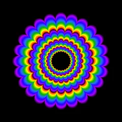Printed kitchen splashbacks Psychedelic psychedelic wheel