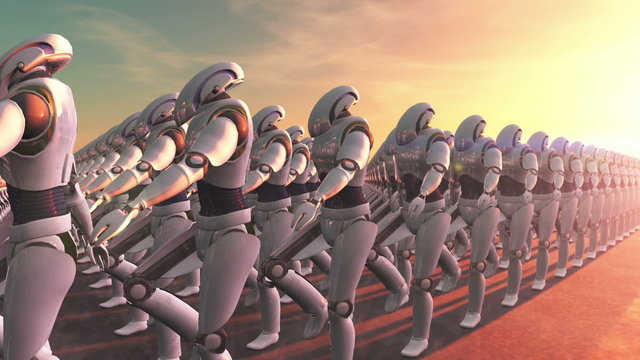 ロボットの行進