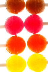 lollipops isolated on white background