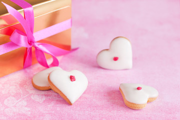 Heart shaped cookies