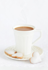 A cup of hot cocoa