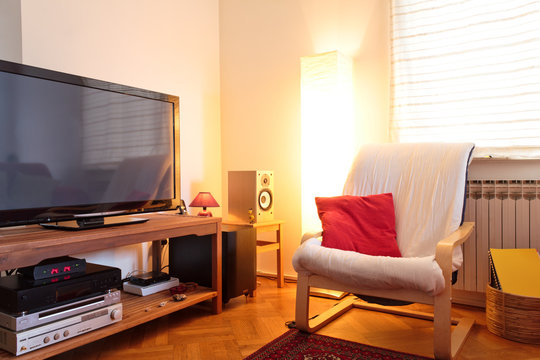 Living room lighten with ambient light