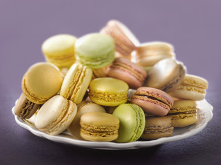 Assiette de macarons