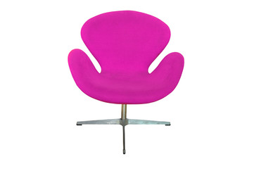 purple chair isolated