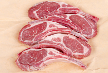 Raw Lamb Chops