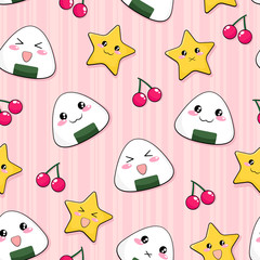 manga seamless pattern