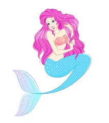 Printed roller blinds Mermaid beautiful mermaid