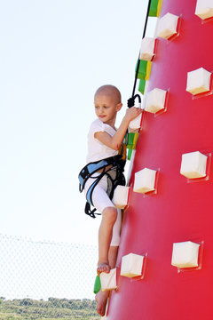 child climbing