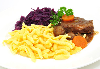 Nudeln, Fleisch