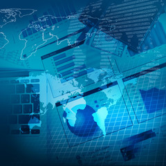 Business charts and graphs