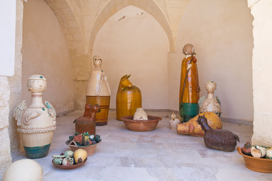 Ceramic Museum. Episcopio Castle. Grottaglie. Puglia. Italy.
