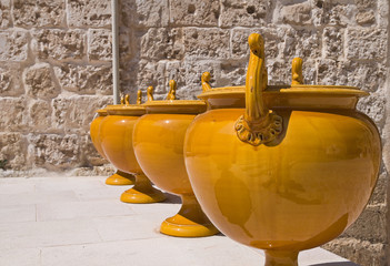 Ceramic Museum. Episcopio Castle. Grottaglie. Puglia. Italy.