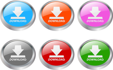 download button - vector illustration