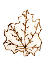 Chistmas decorative golden leaf