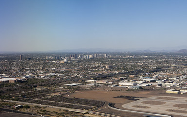 Obraz premium Bird-eye view of Phoenix, AZ