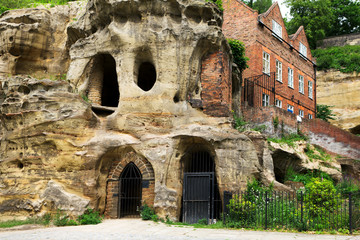 Caves at Nottingham, UK