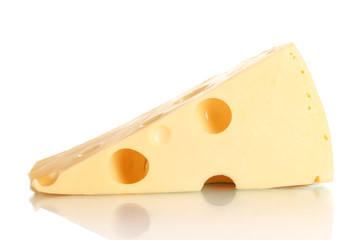 Сheese isolated on white