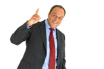 Geschäftsmann hat einen Einfall