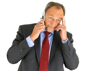 Mann mit Handy