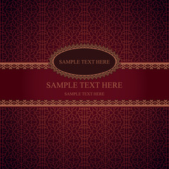 vintage vector frame lace background