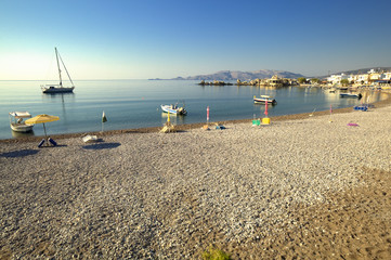 Zapomniana osada rybacka Charaki w Grecji na Rodos © sitriel